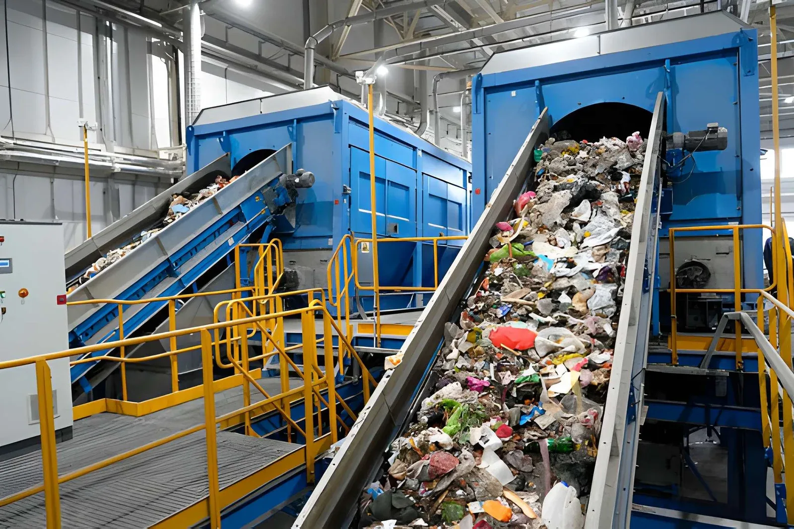 sorteerinstallatie met transportbanden